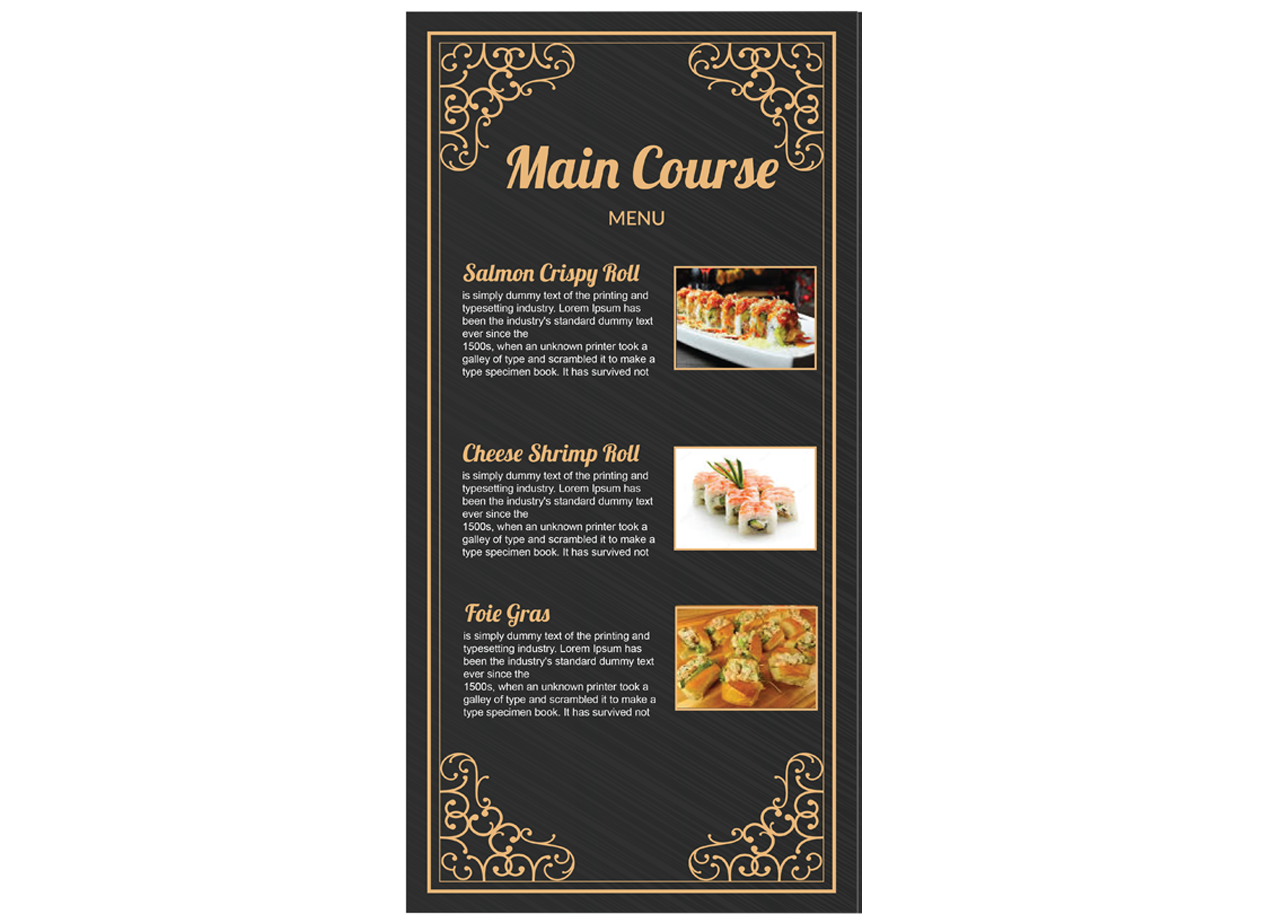 Menü-Design von Graphicient für dieses Projekt | Design #9825473