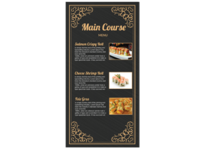 Menu Design by Graphicient for this project | Design: #9825473