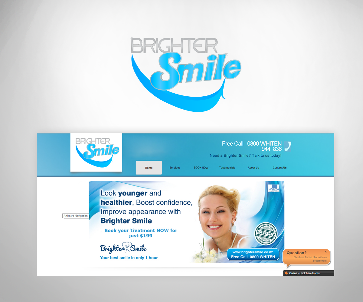 Logo Design by Dimitris V for Brighter Smile  | Design #2105604