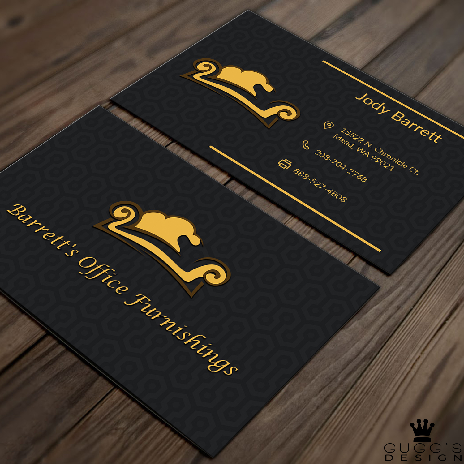 Logo Design by GUGGS DESIGN for Barrett's Office Furnishings | Design #9781106