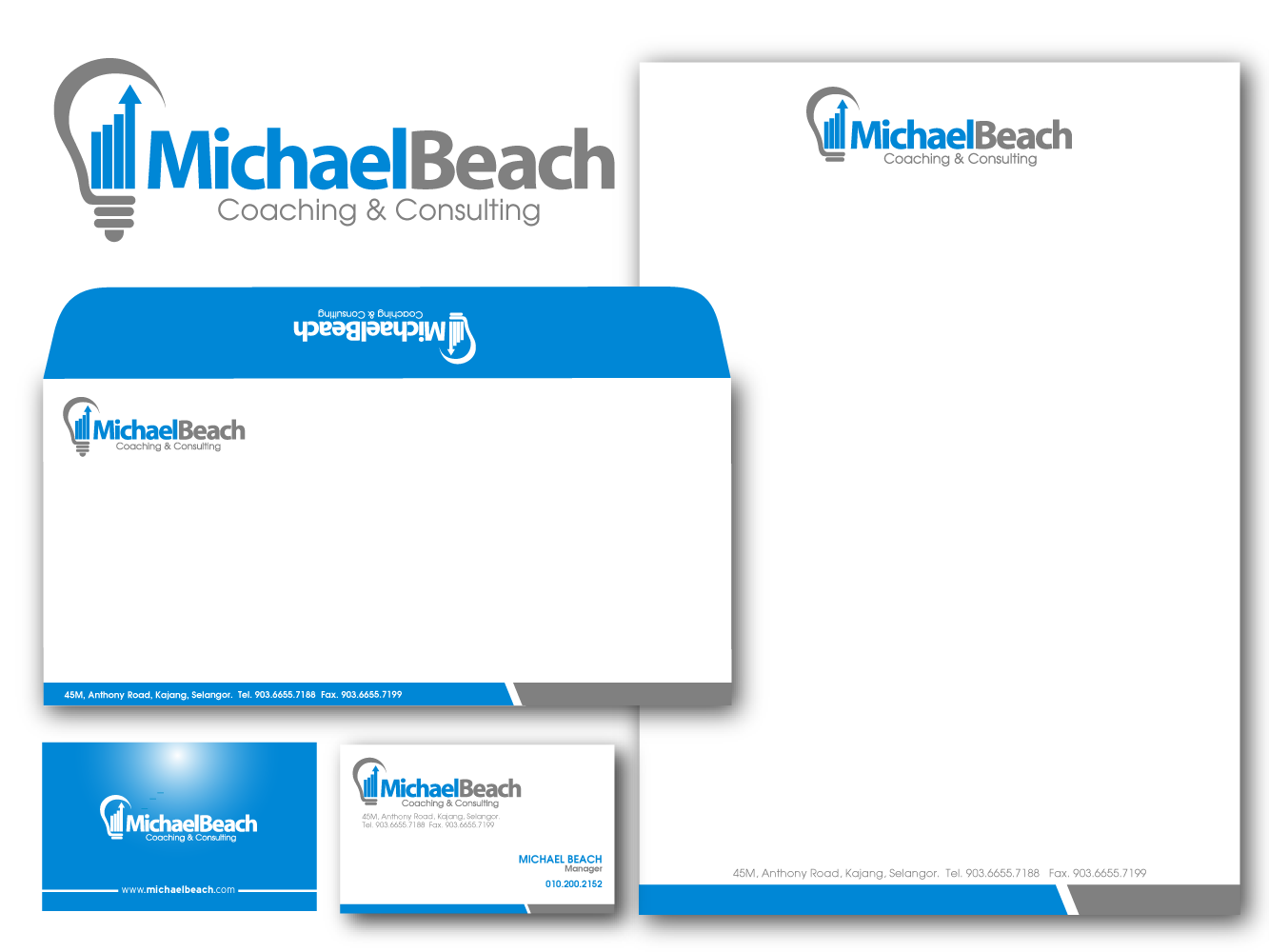 Logo Design by Diniey Zafeerah for Michael Beach Coaching & Consulting, LLC | Design #2136516