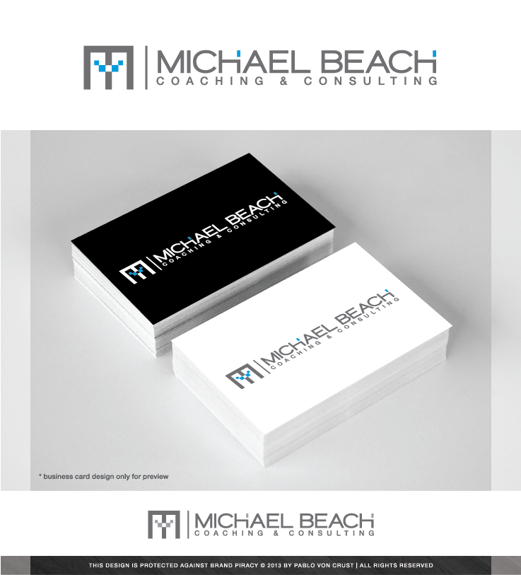 Logo-Design von Pablo Von Crust für Michael Beach Coaching & Consulting, LLC | Design: #2137428