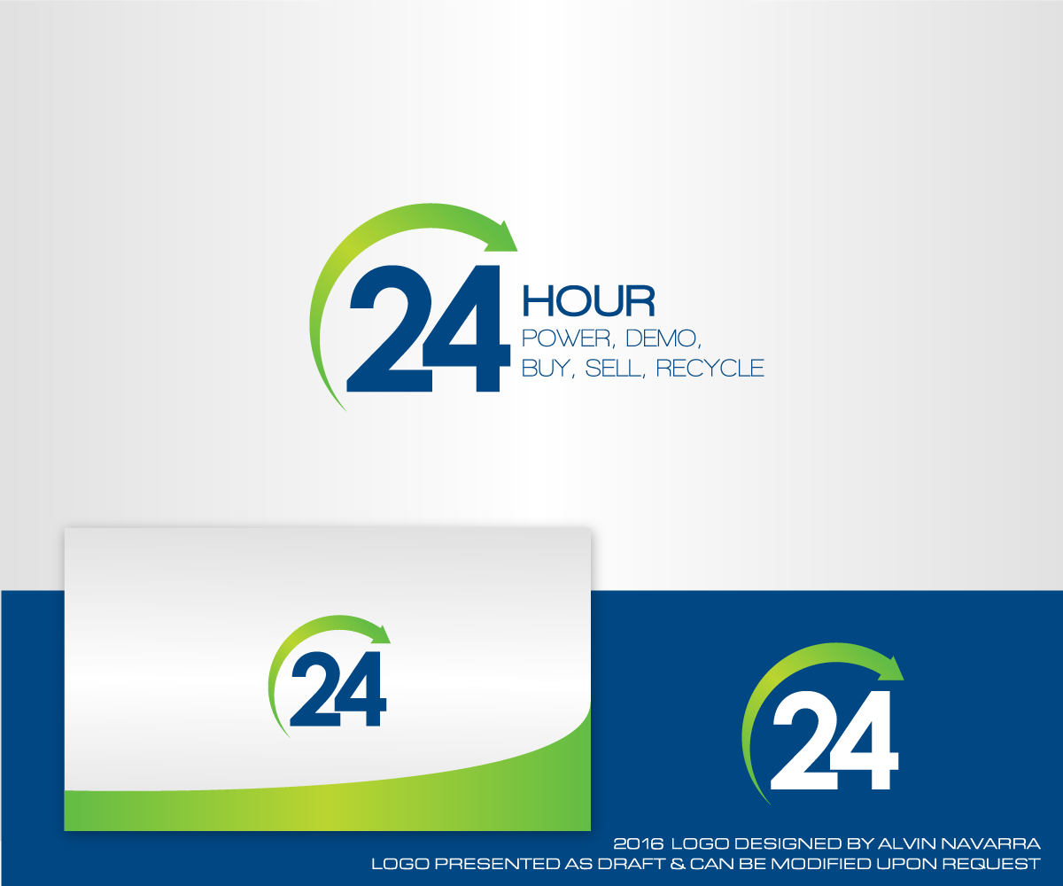 Logo Design by alvinnavarra for 24 Hour Power | Design #9816945