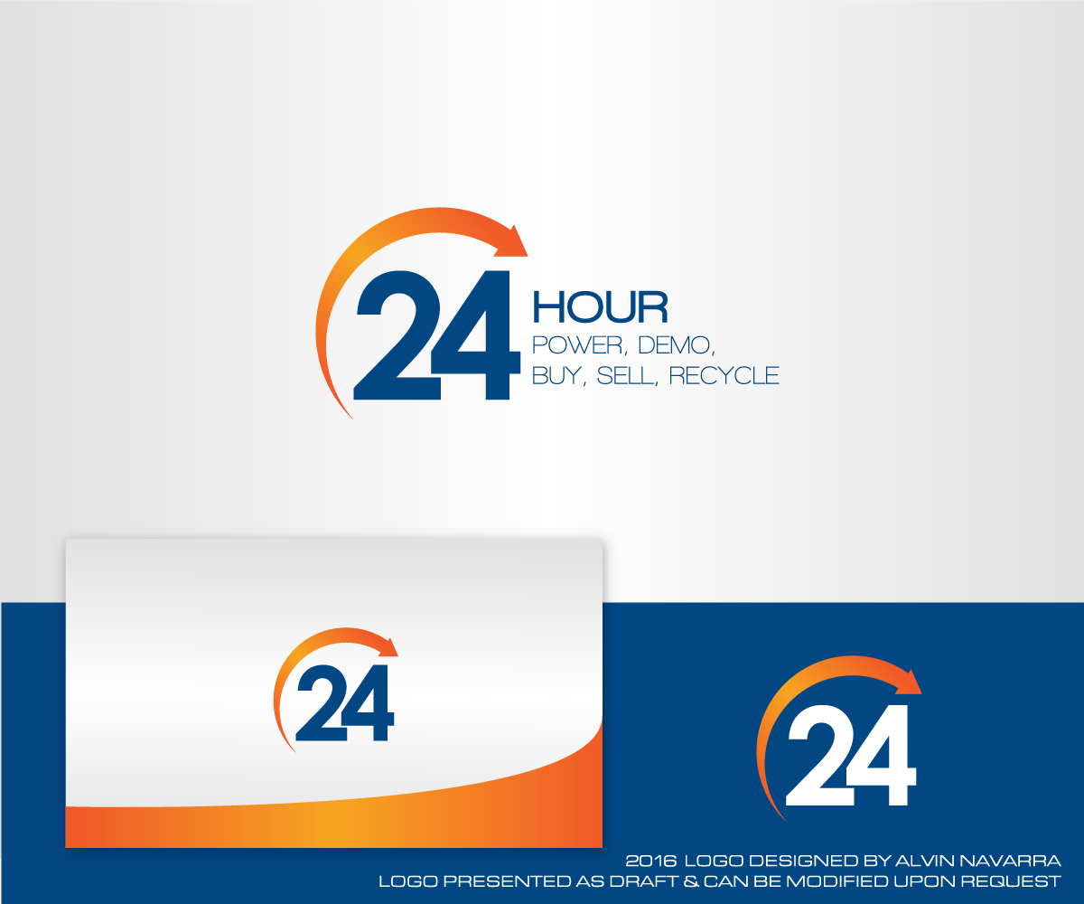Logo Design by alvinnavarra for 24 Hour Power | Design #9816954