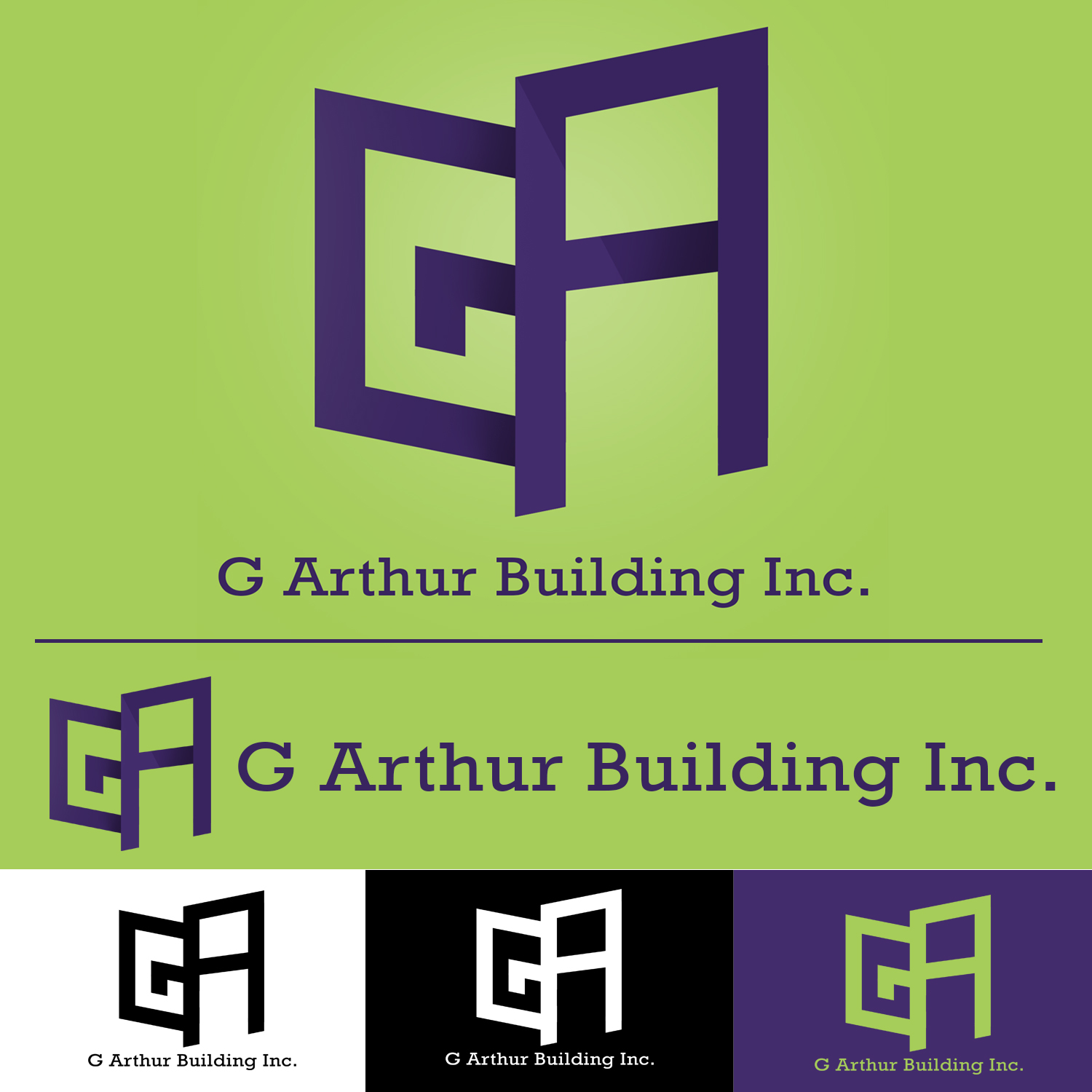 Logo Design by John Paulo Filler Gaa for G Arthur Building Inc | Design #9707601