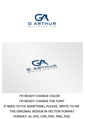 Logo Design by artsterdam for G Arthur Building Inc | Design: #9718033