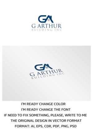 Logo Design by artsterdam for G Arthur Building Inc | Design: #9721147