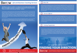 Design de Flyer par roopaljain pour Barrow Consulting | Design : #9808595