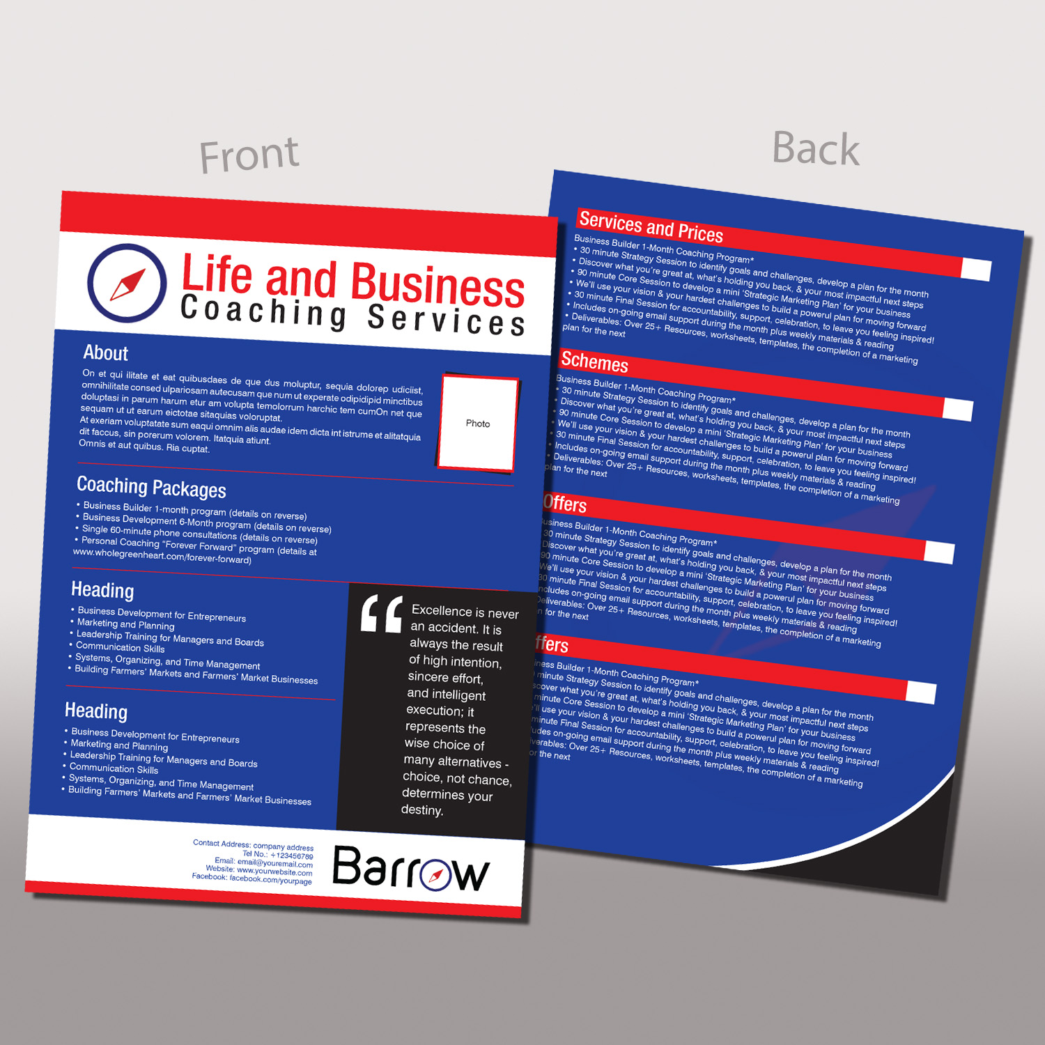 Flyer Design by Awash for Barrow Consulting | Design #9735374