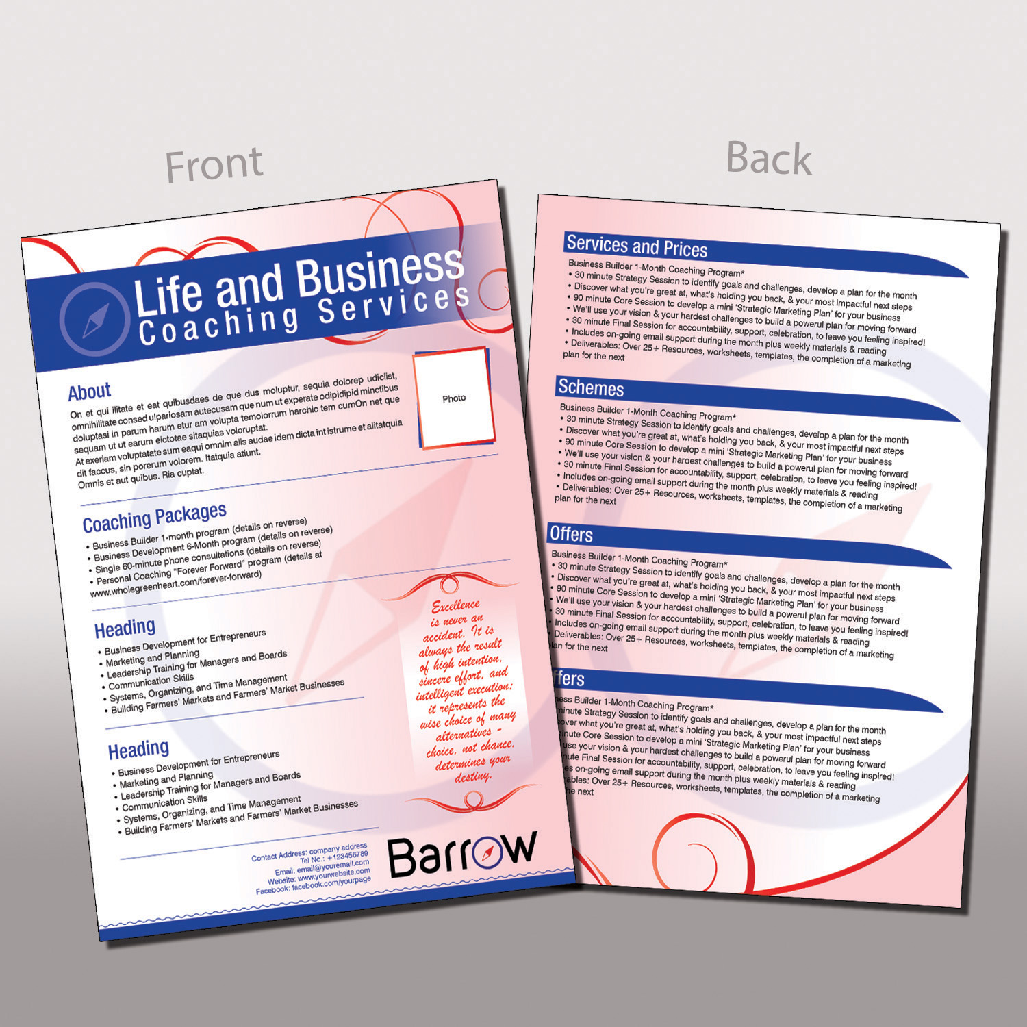 Flyer Design by Awash for Barrow Consulting | Design #9803792