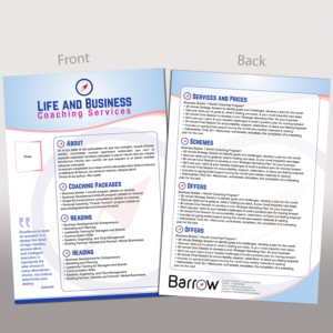 Design de Flyer par Awash pour Barrow Consulting | Design : #9833201