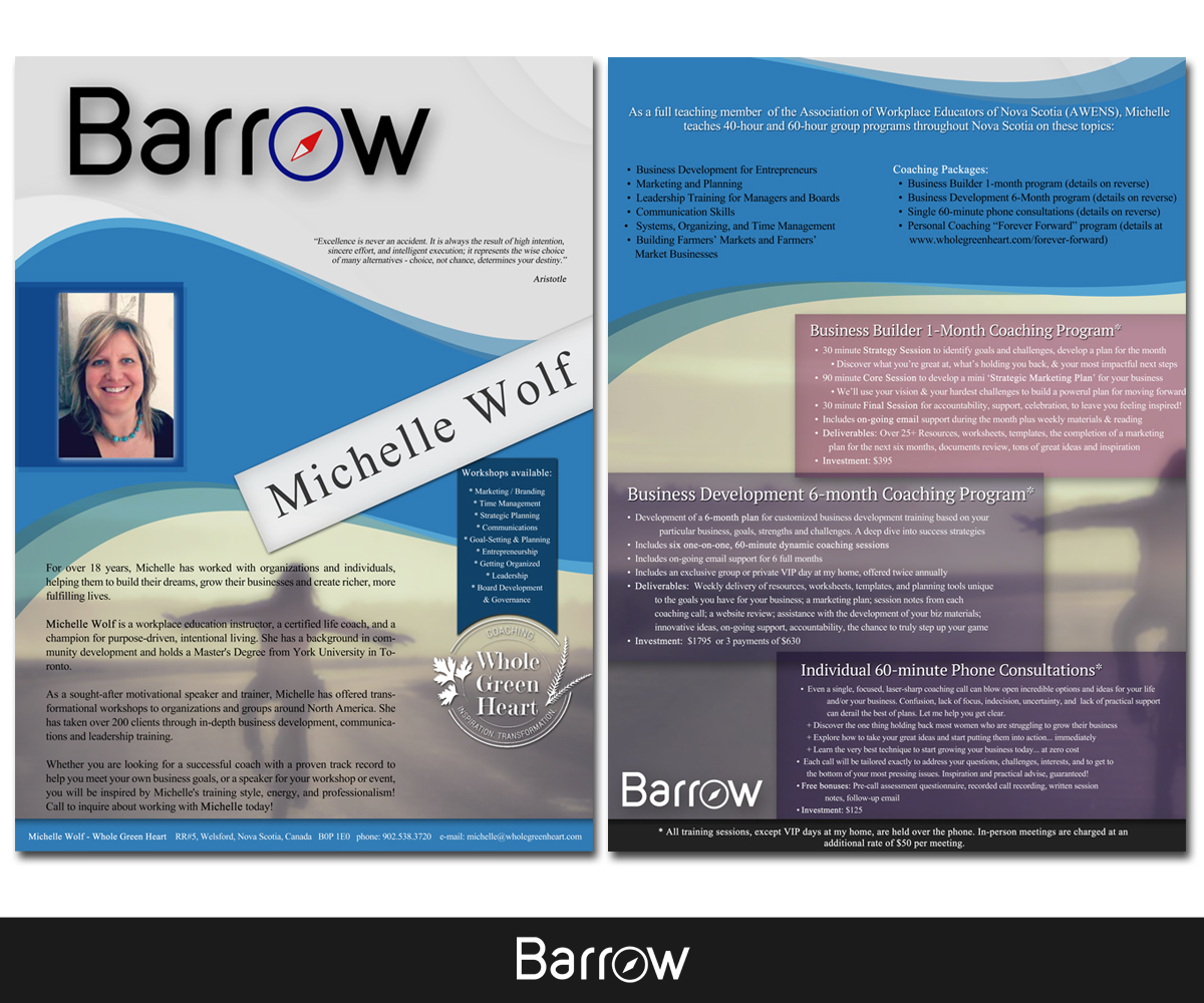 Flyer-Design von MVN Digital für Barrow Consulting | Design #9720616