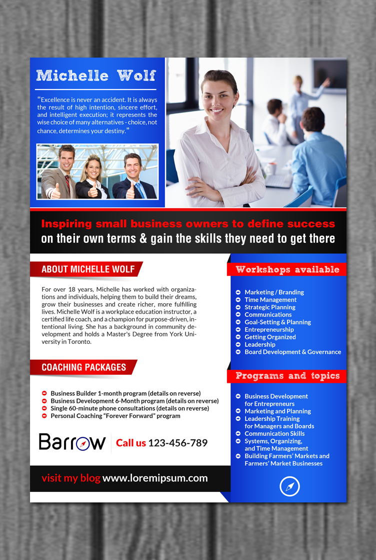 Design de Flyer par creative.bugs pour Barrow Consulting | Design #9748128