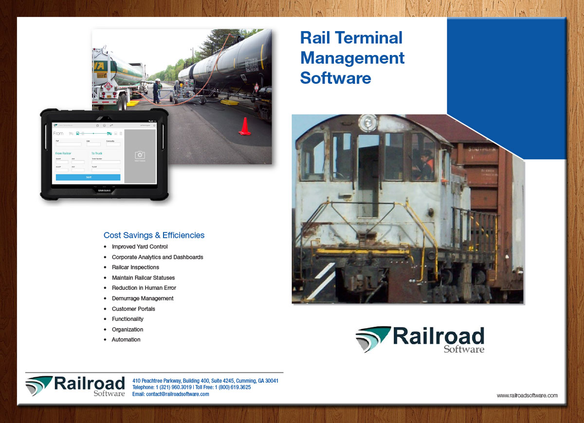 Flyer Design by theblueart for Railroad Software | Design #9718383