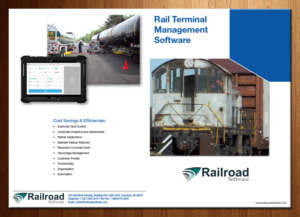 Flyer-Design von theblueart für Railroad Software | Design #9718383