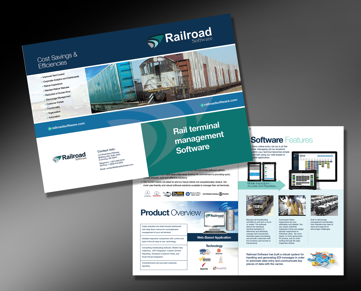 Flyer Design by Aleksic for Railroad Software | Design #9713436