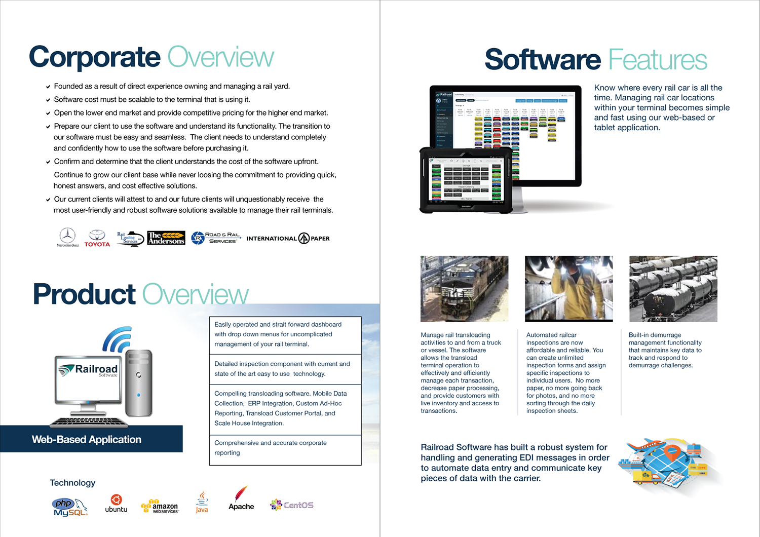 Flyer Design by Aleksic for Railroad Software | Design #9770907