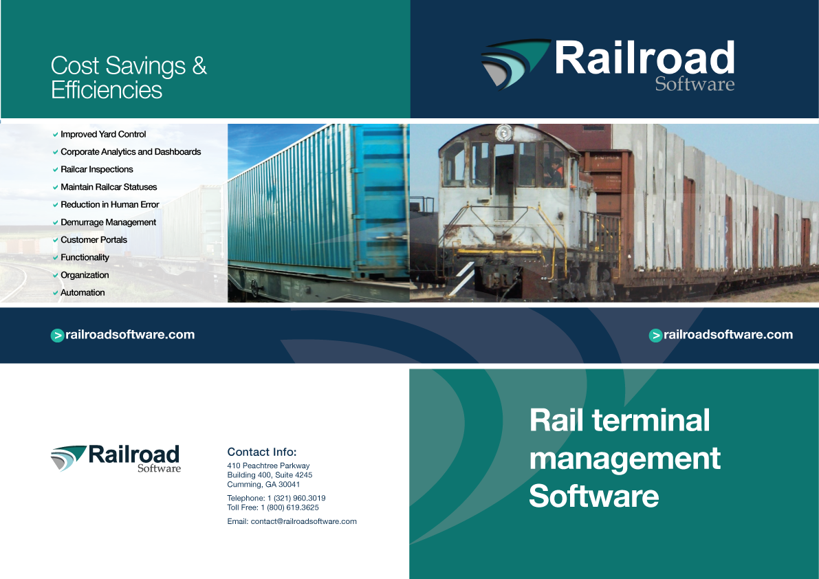 Flyer Design by Aleksic for Railroad Software | Design #9770909