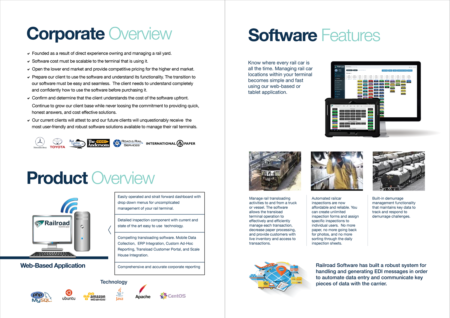 Flyer Design by Aleksic for Railroad Software | Design #9781818