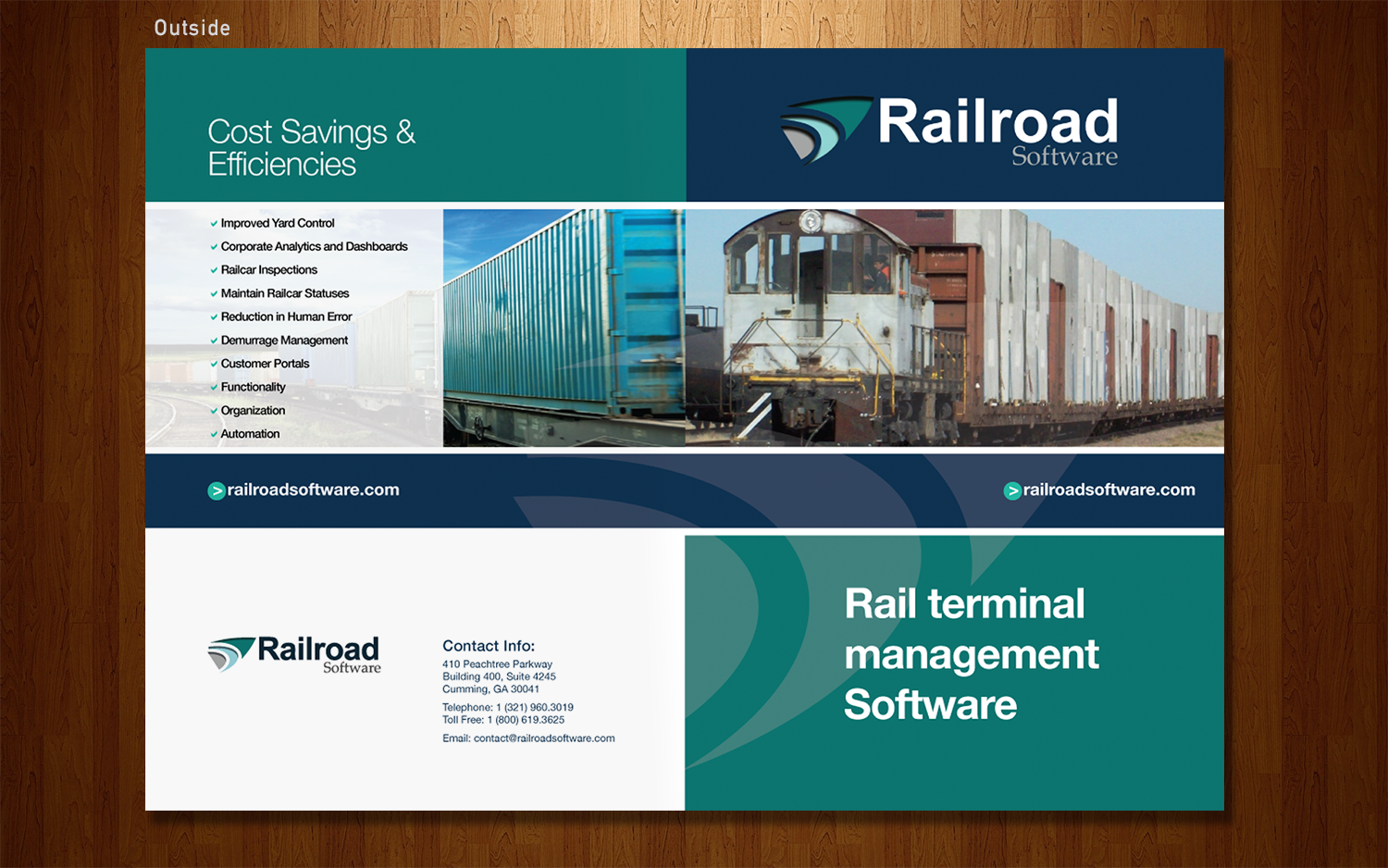 Flyer Design by Aleksic for Railroad Software | Design #9783932