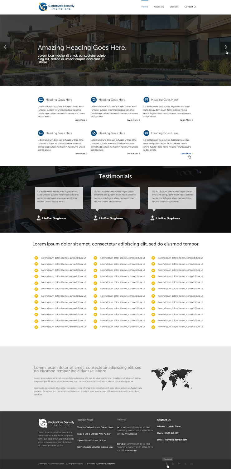 Diseño Web por MaazDesigns para Global Tech | Diseño #9759901