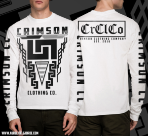 Crimson Clothing Company - Streetwear LS Tee | Diseño de Camiseta por Aurelio III