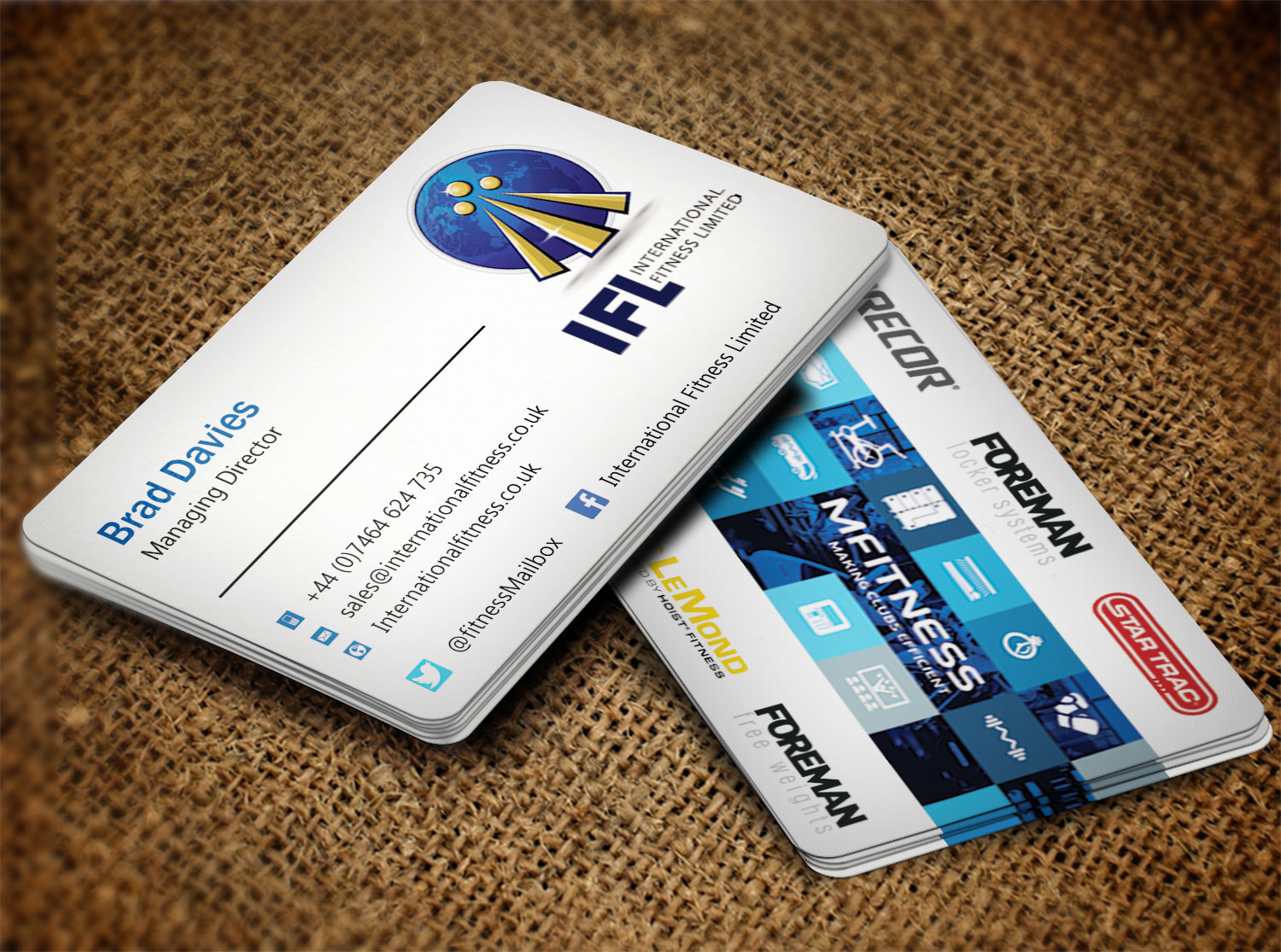 Business Card Design by Pixi Dust for International Fitness Limited | Design #9767454