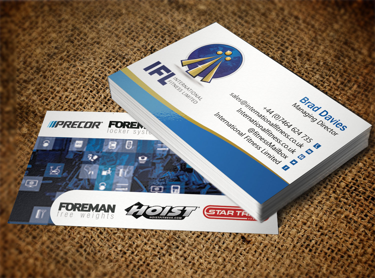 Business Card Design by Pixi Dust for International Fitness Limited | Design #9767456