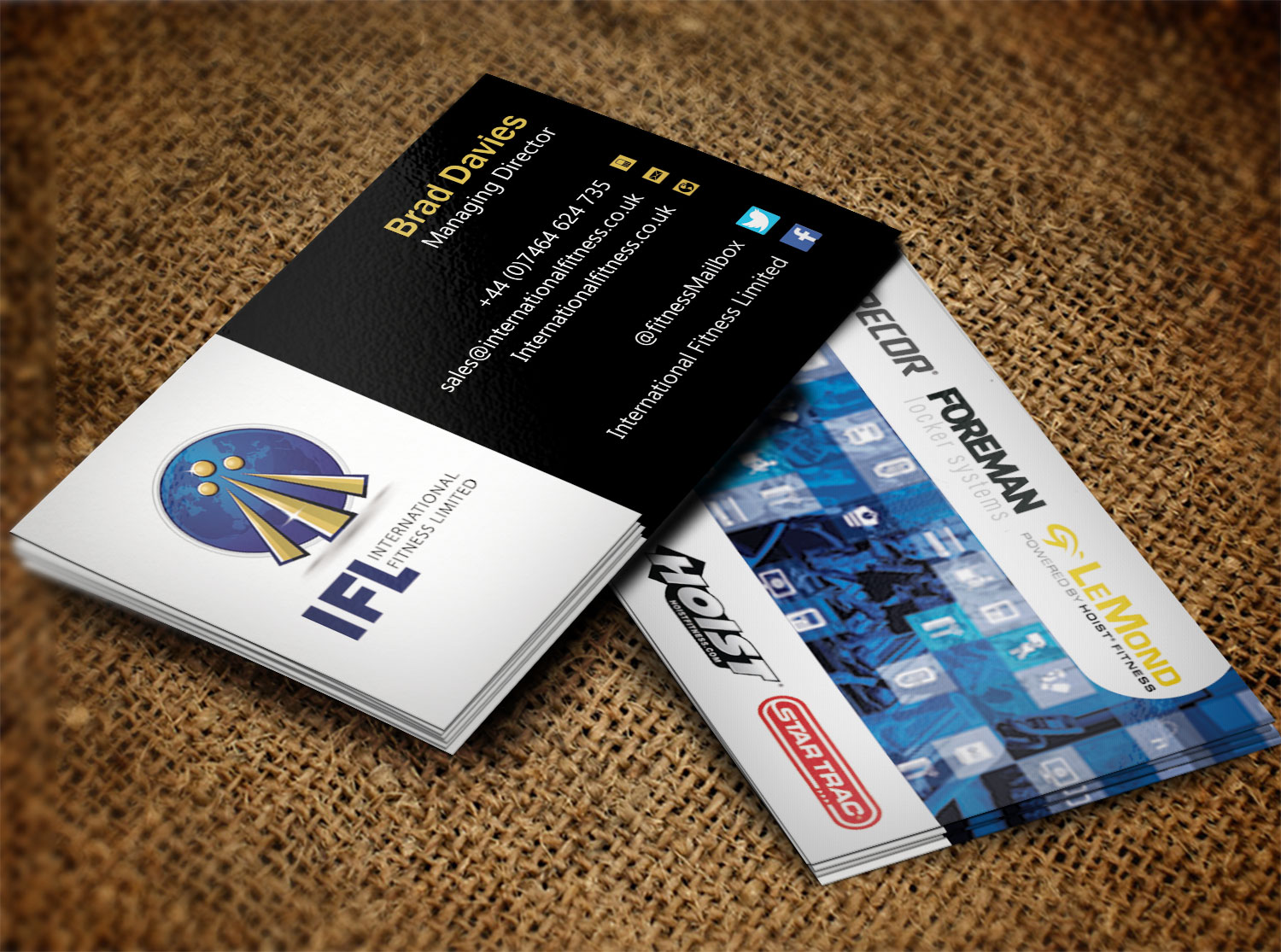 Business Card Design by Pixi Dust for International Fitness Limited | Design #9767457