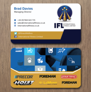 Business Card Design by Pixi Dust for International Fitness Limited | Design: #9767458