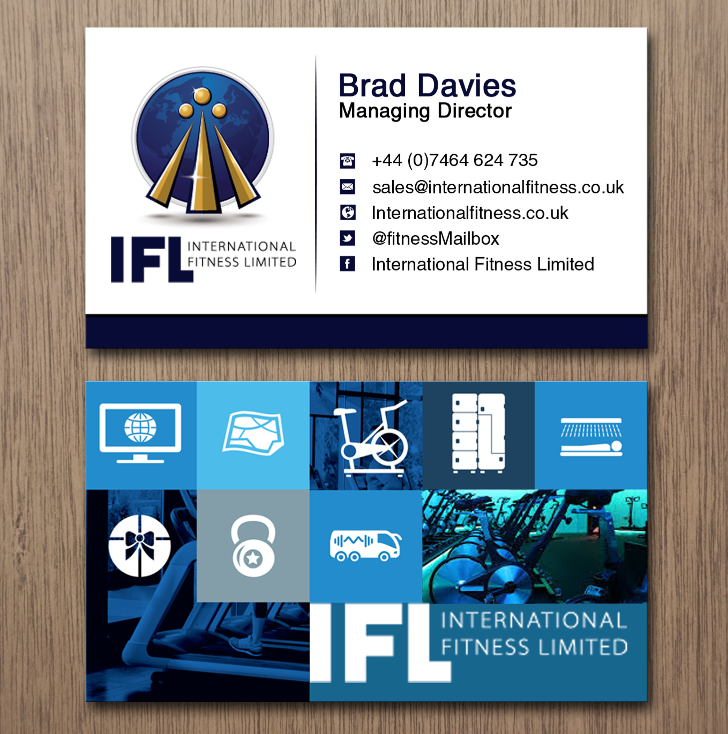 Business Card Design by Lanka Ama for International Fitness Limited | Design #9767425
