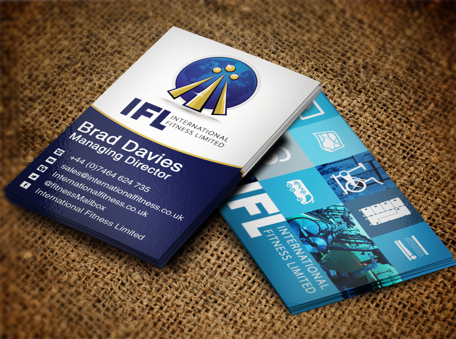 Business Card Design by Lanka Ama for International Fitness Limited | Design #9767426
