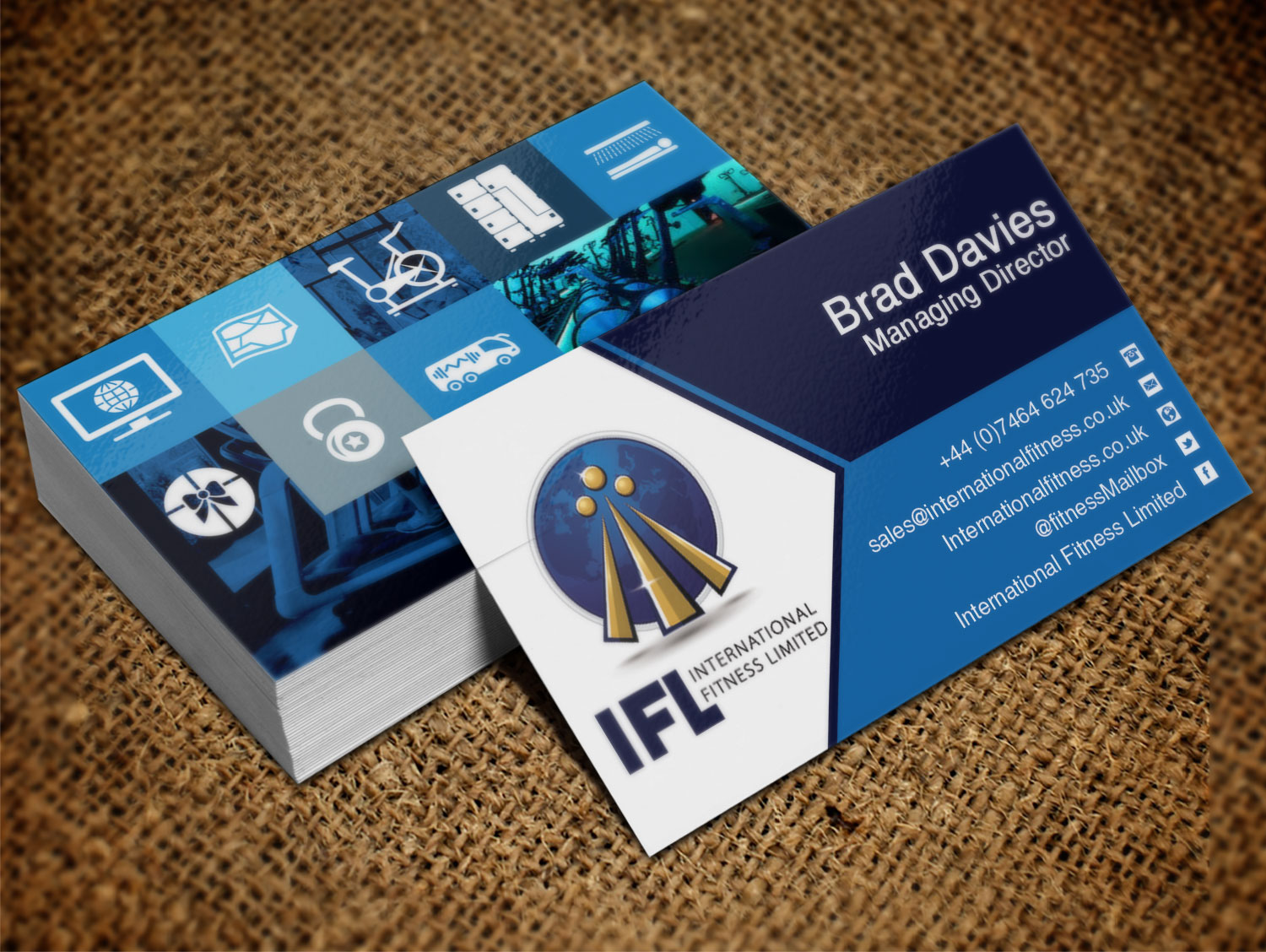 Business Card Design by Lanka Ama for International Fitness Limited | Design #9767427