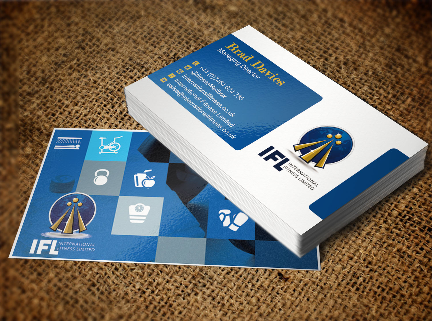 Visitenkarten-Design von Lanka Ama für International Fitness Limited | Design #9767441