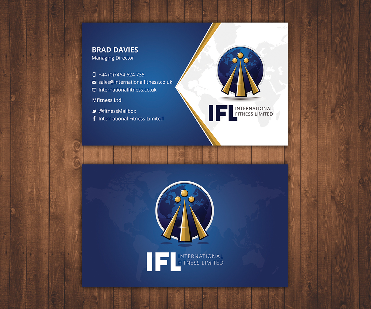 Visitenkarten-Design von Stylez Designz für International Fitness Limited | Design #9838658