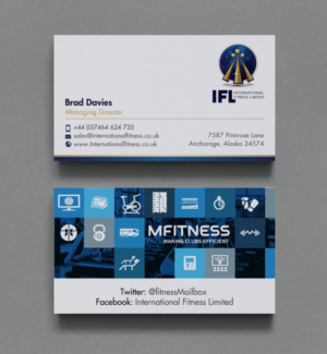 Business Card Design by chandrayaan.creative for International Fitness Limited | Design: #9772394