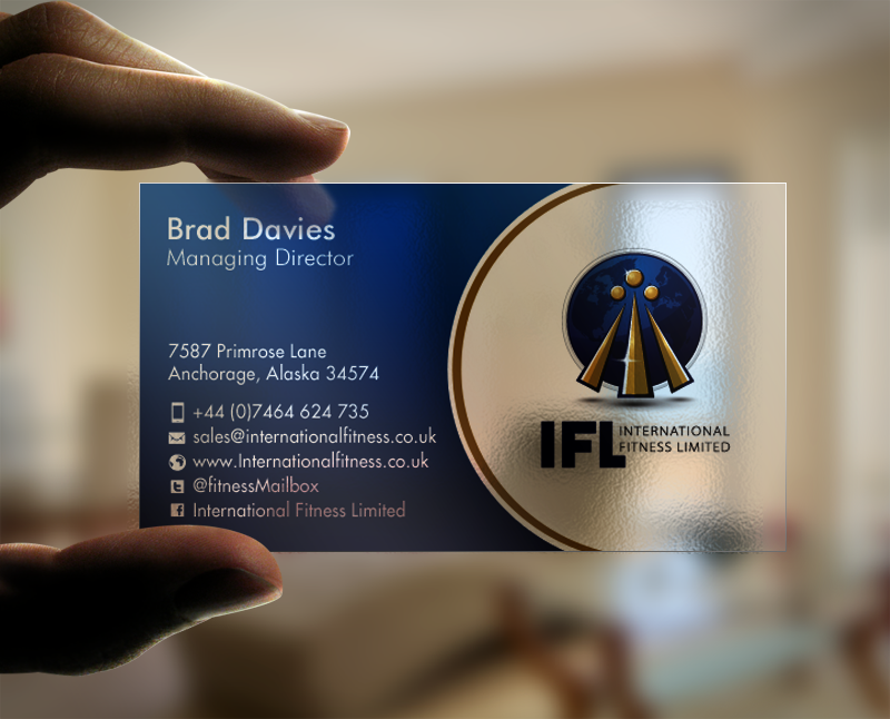 Business Card Design by chandrayaan.creative for International Fitness Limited | Design #9772397