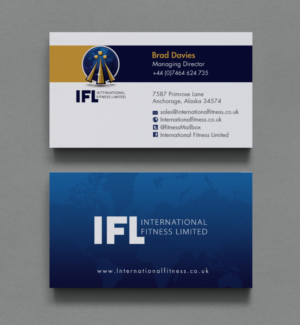 Business Card Design by chandrayaan.creative for International Fitness Limited | Design: #9772403