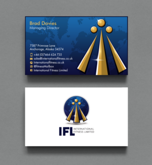 Business Card Design by chandrayaan.creative for International Fitness Limited | Design: #9772404
