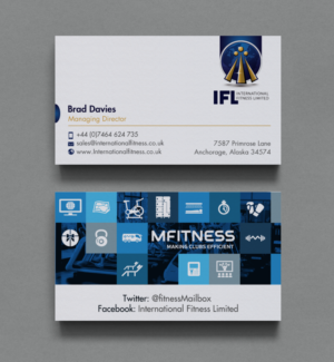 Business Card Design by chandrayaan.creative for International Fitness Limited | Design: #9772405
