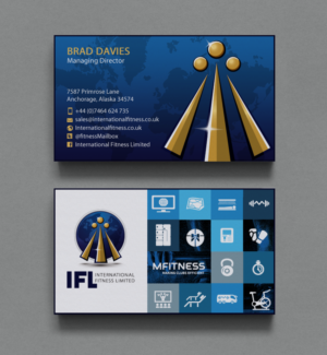 Business Card Design by chandrayaan.creative for International Fitness Limited | Design: #9795306