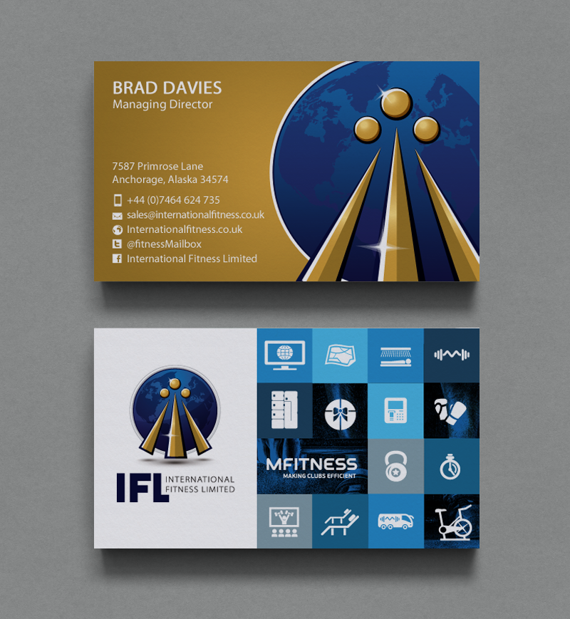 Business Card Design by chandrayaan.creative for International Fitness Limited | Design #9795307