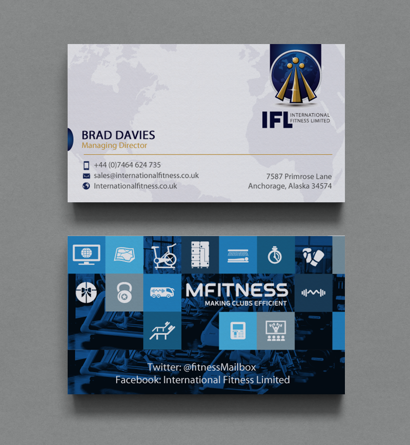 Business Card Design by chandrayaan.creative for International Fitness Limited | Design #9795308