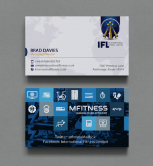 Business Card Design by chandrayaan.creative for International Fitness Limited | Design: #9795308