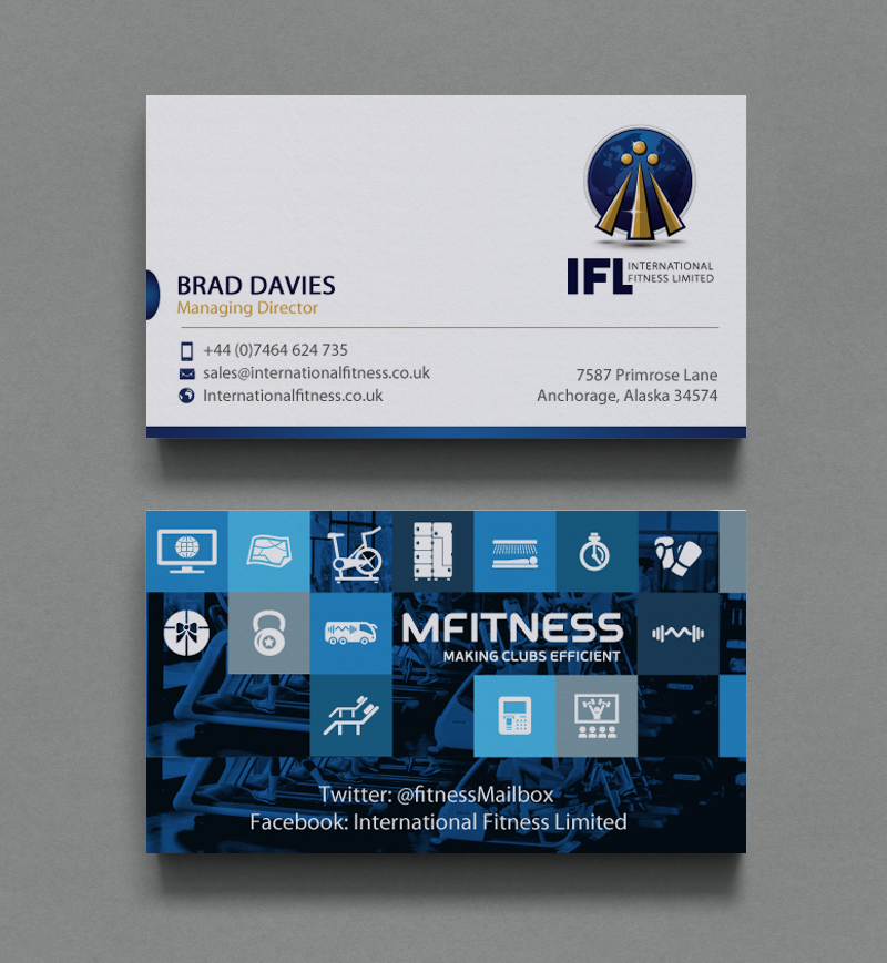 Business Card Design by chandrayaan.creative for International Fitness Limited | Design #9795309