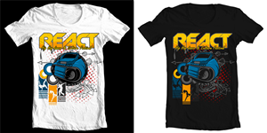 T-shirt Design by Glen S for REACT 2013 | Design: #2110346