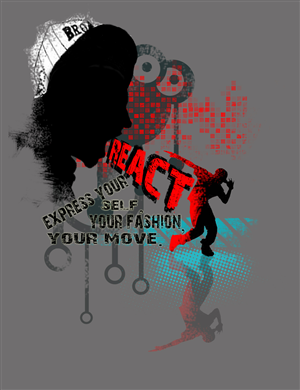 T-shirt Design by khAng for REACT 2013 | Design: #2117725