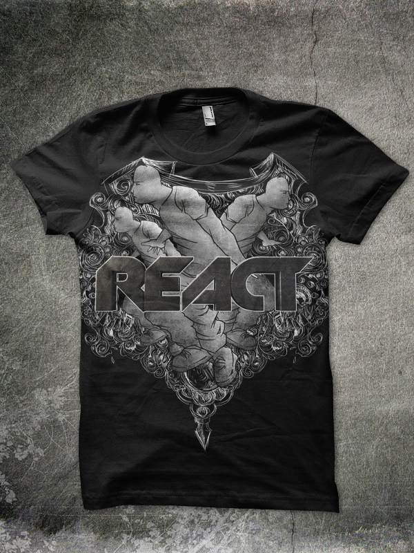 T-Shirt-Design von Shaunrodriguez für REACT 2013 | Design #2116494