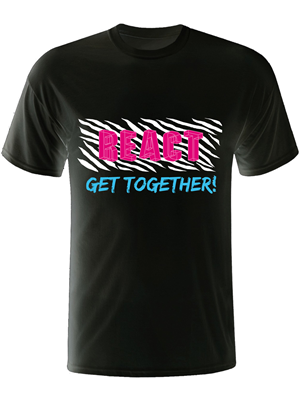 T-shirt Design by Adrian Jabonero for REACT 2013 | Design: #2111213