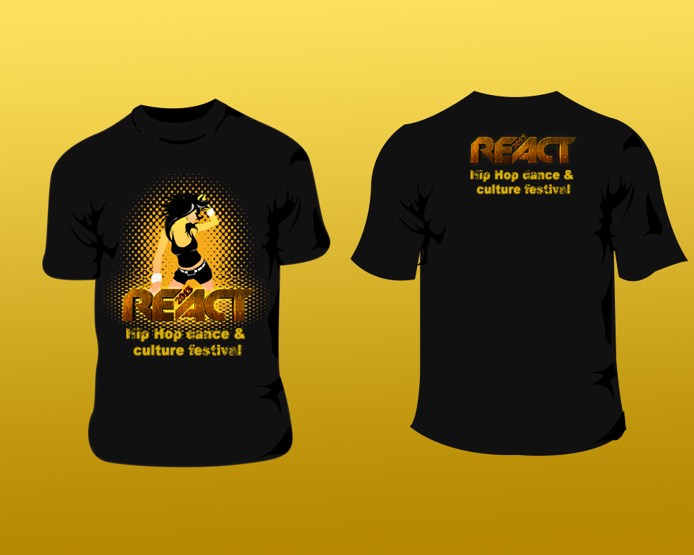 T-shirt Design by Ashok Kumar for REACT 2013 | Design #2116297